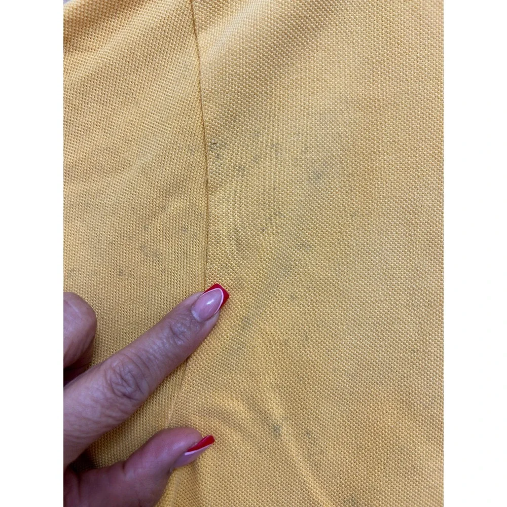 Polo Ralph Lauren Mens LSU Tigers Polo Shirt Yellow‎ Short Sleeve Size L